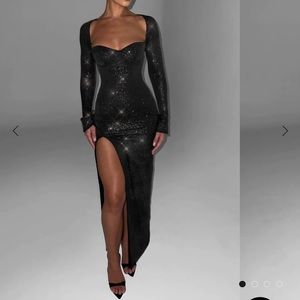 BABYBOO extra small black, glittery prom/homecoming dress
